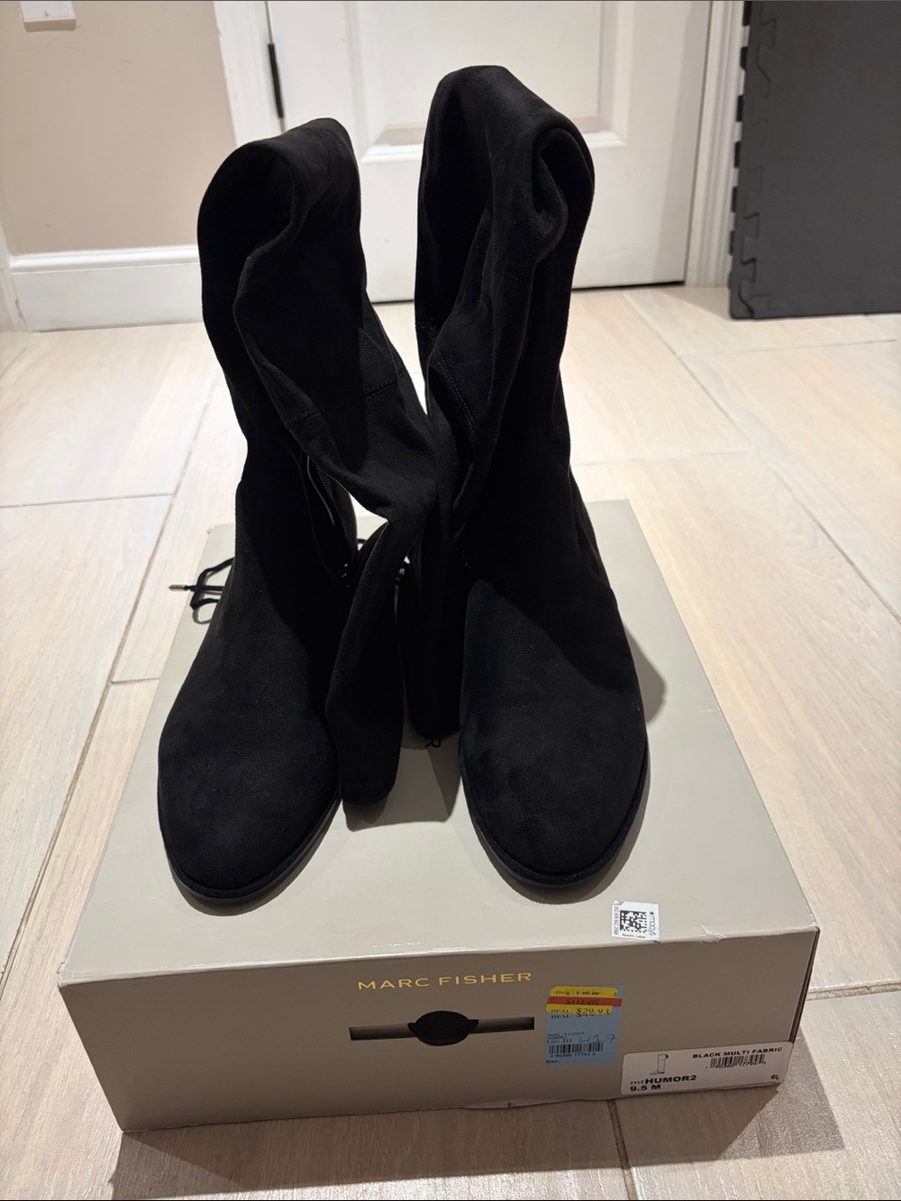 Marc Fisher Humor2 Black Women's Boots